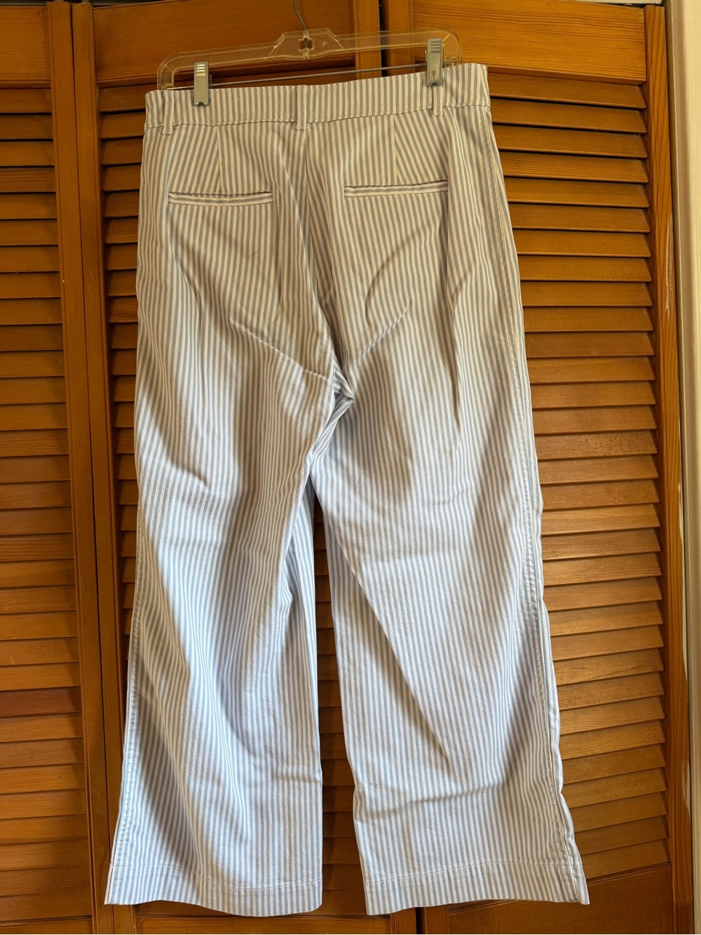 LOFT The Palmer Wide Leg Striped Pants - Picture 2 of 4